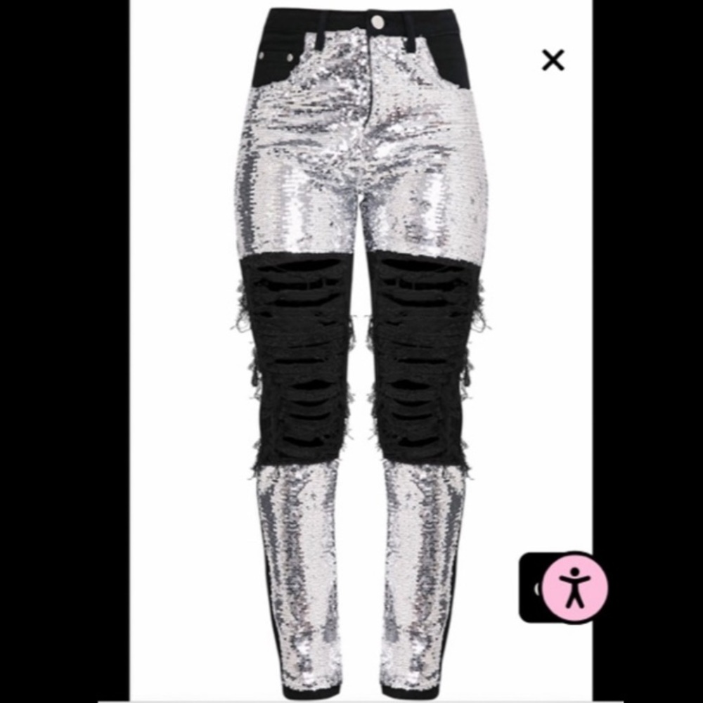PLT sequin jeans